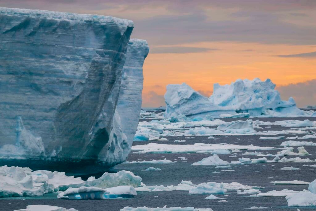 Wild frozen landscape, Antarctica
