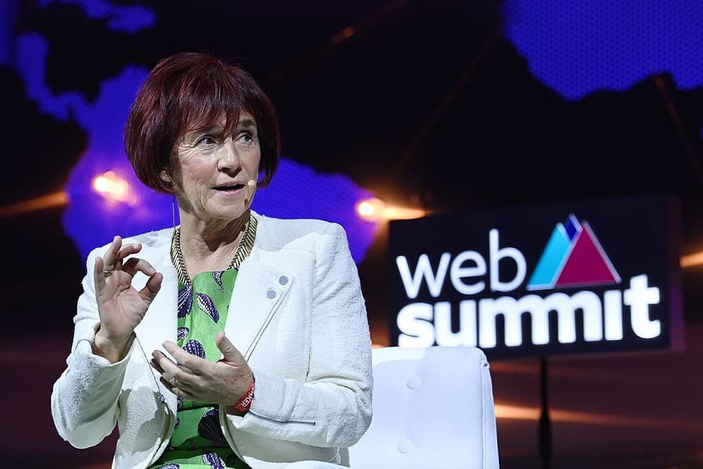 Speaker presenting at Web Summit event