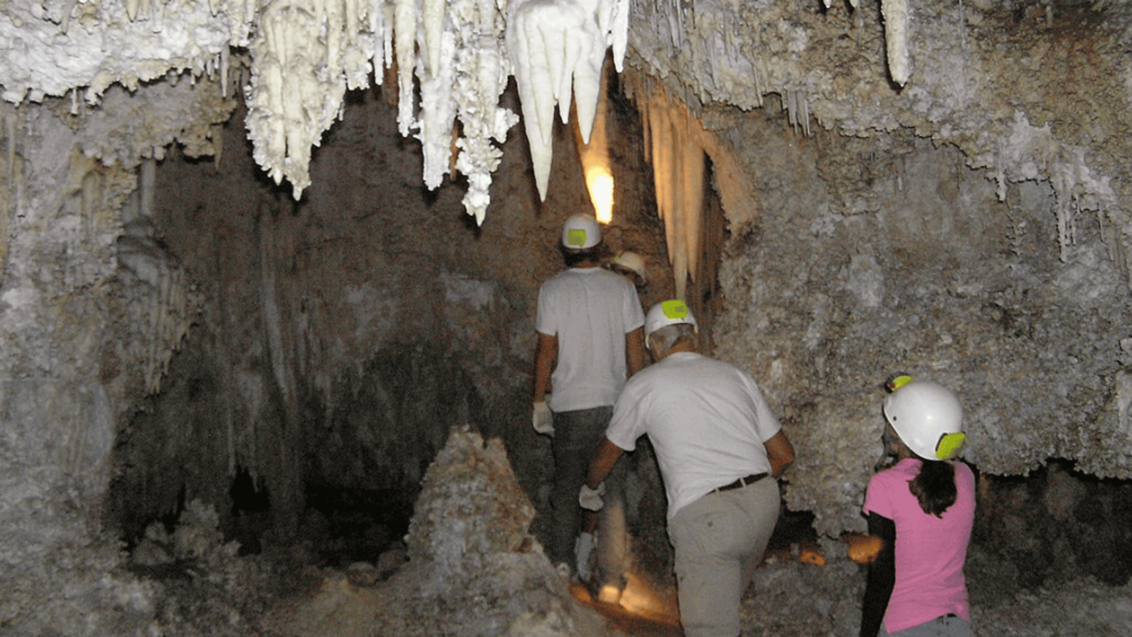 Group touring Carlsbad Caverns National Park