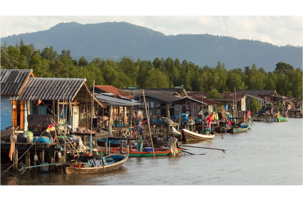 Thai fishing village