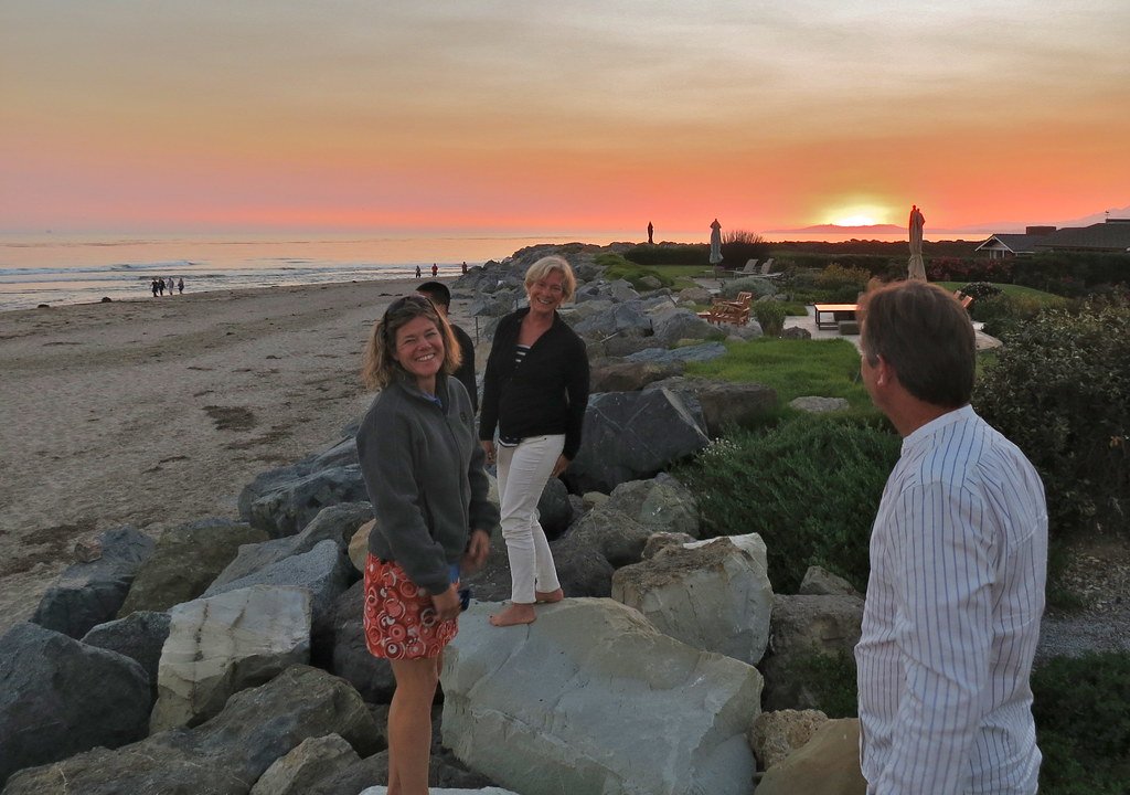 woman standing on the beach