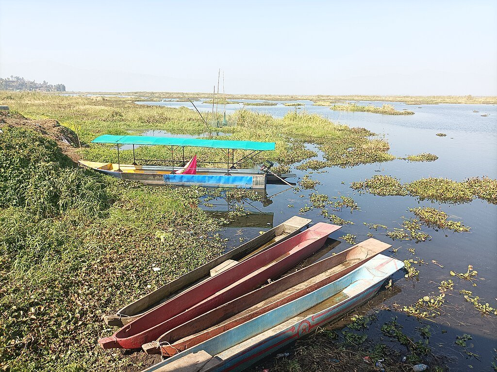 Floating islands of Loktak Lake