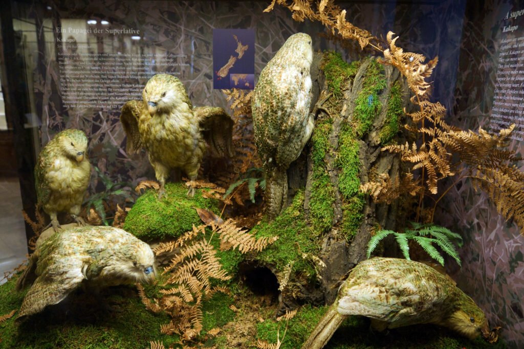 Kakapo in a Museum