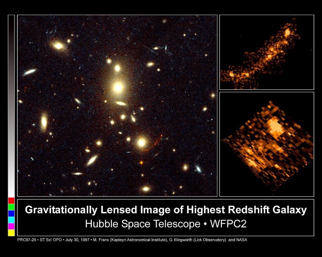 Gravitationally Lensed Image of Highest Redshift Galaxy