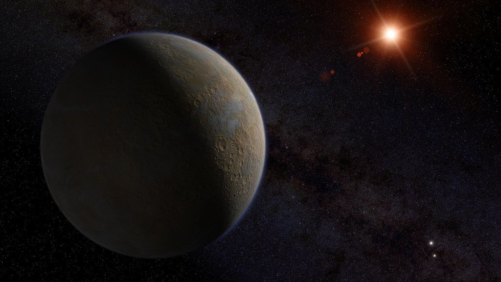 Digital illustration of Proxima Centauri b.