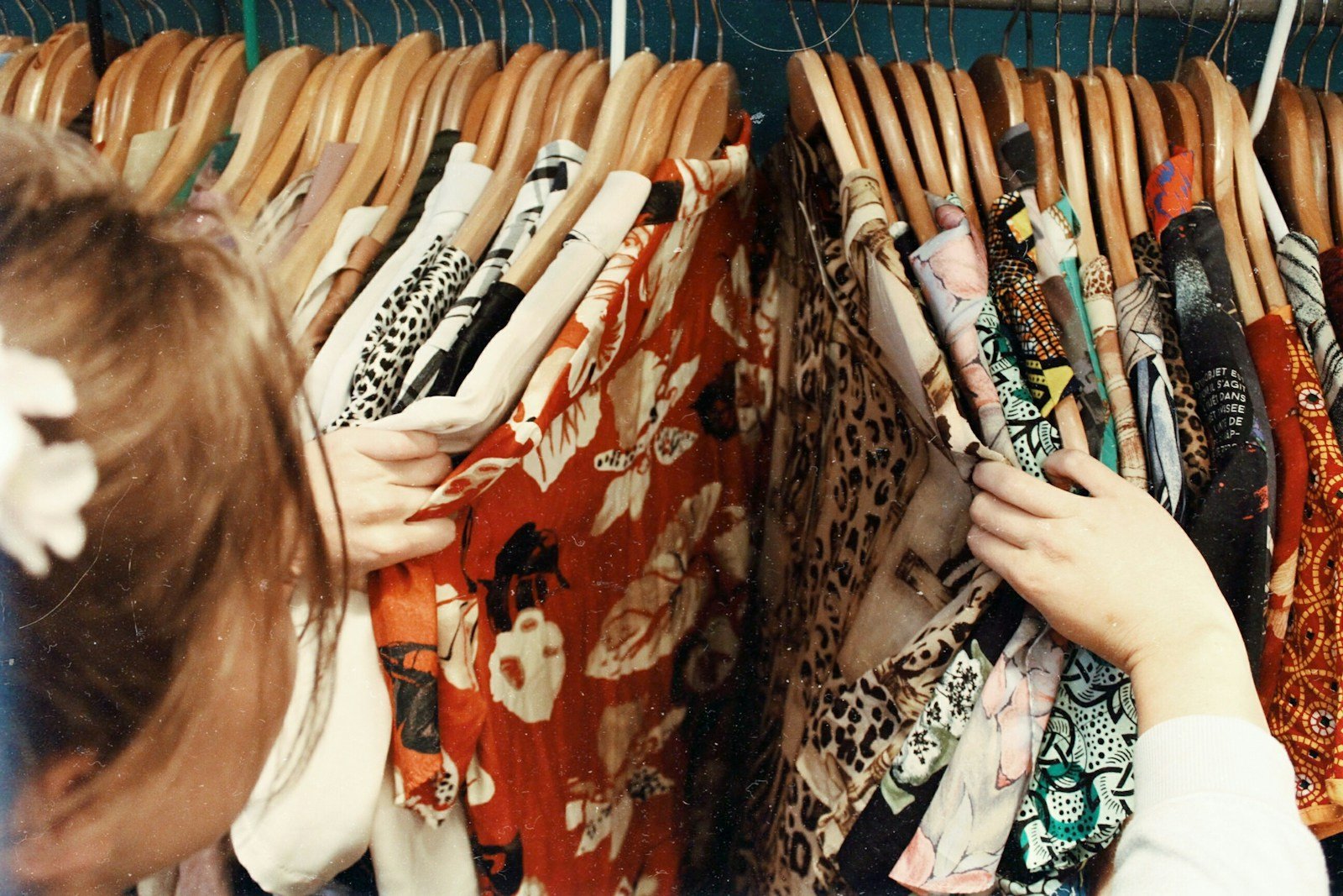 An array of vintage clothing.