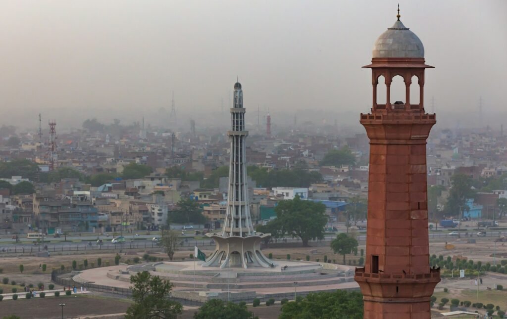 Lahore urbanscape from afar.