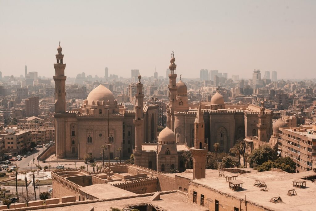 The Mosque of Rifai and Sultan Hassan in Cairo.