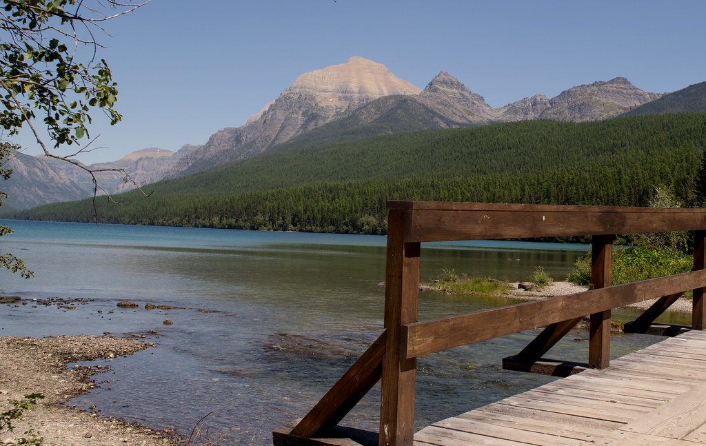 Disappearing Montana Glacier, climate change