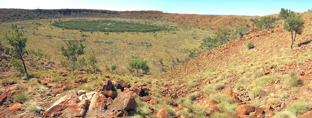 meteorite crater in Australia