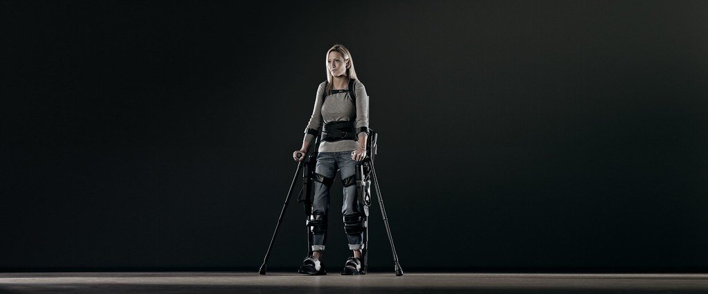 Person wearing prosthetics.