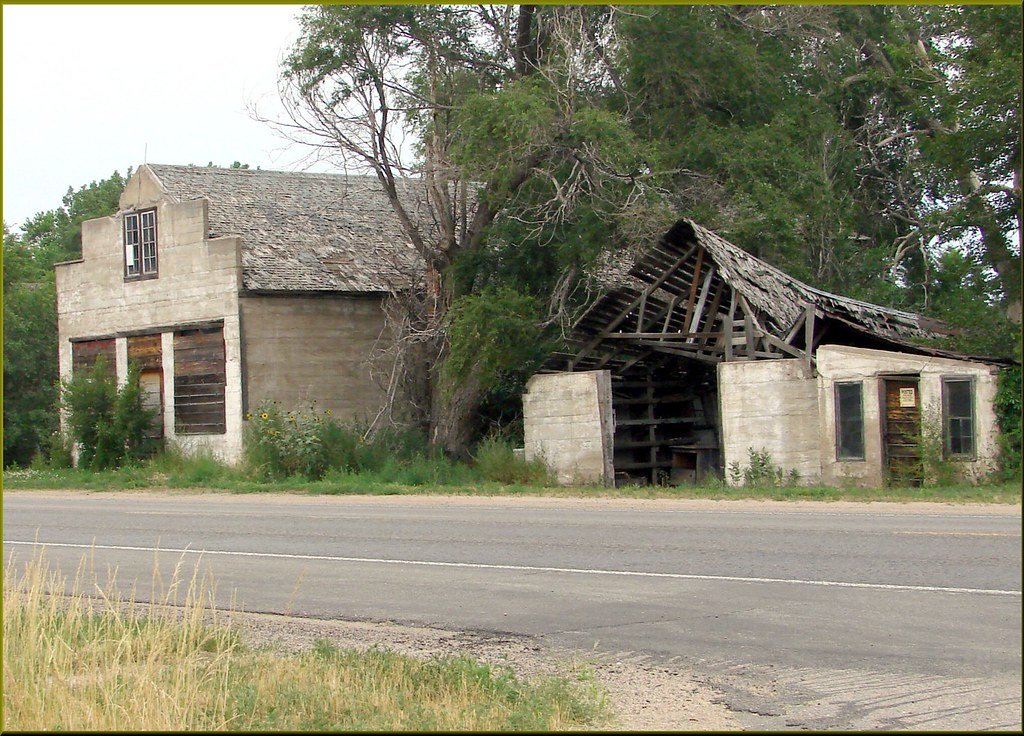 Abandoned Nebraska town.