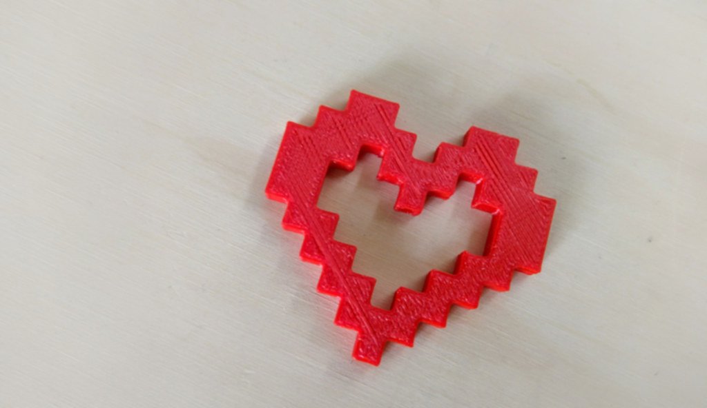 3D printed heart.