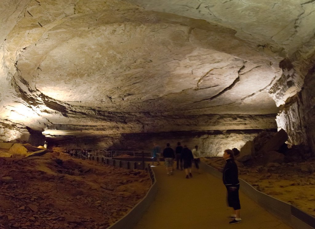Mammoth Cave in Kentucky.