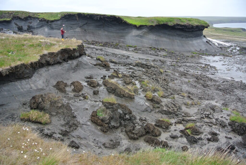 Permafrost in Herschel Island.