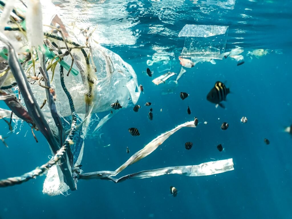 Water pollution.