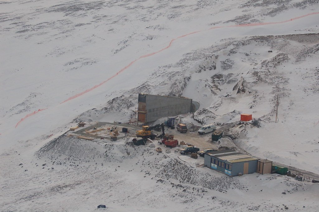 Svalbard Global Seed Vault Under Construction.