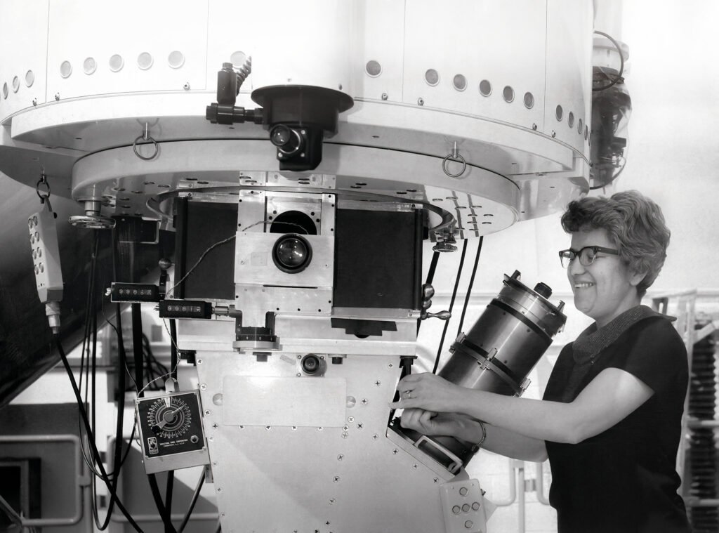Vera Rubin using Kitt Peak National Observatory's 36-inch telescope.