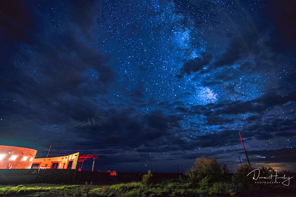 Night sky at the Marfa Lights Viewing Area.