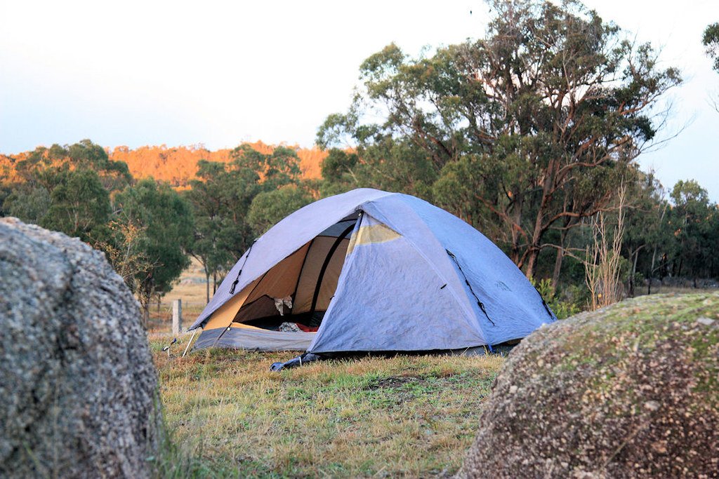 Camping in the wild