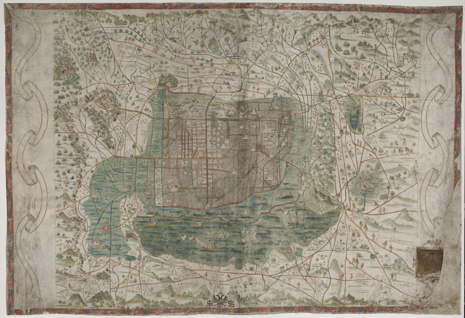 Urban Planning: The Layout of Tenochtitlán (image credits: wikimedia)