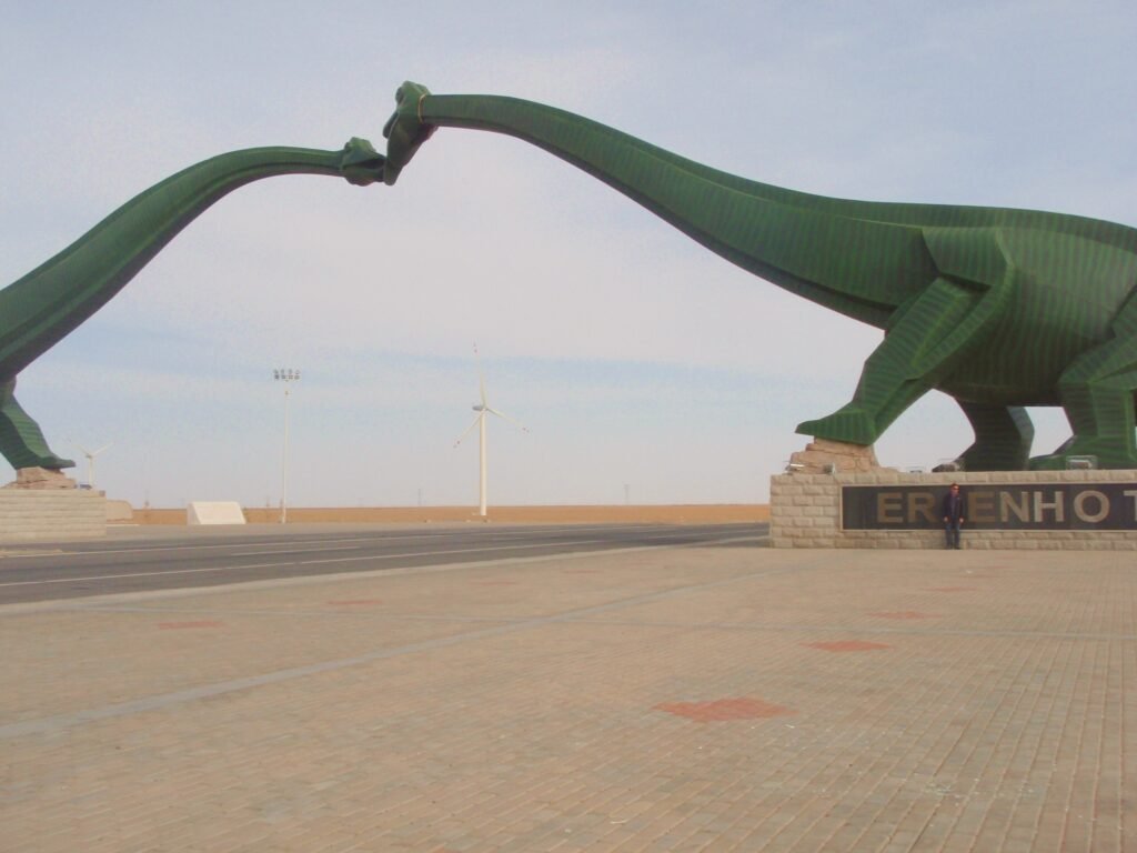 Kissing Sauropods in the Gobi Desert (Erenhot, China).