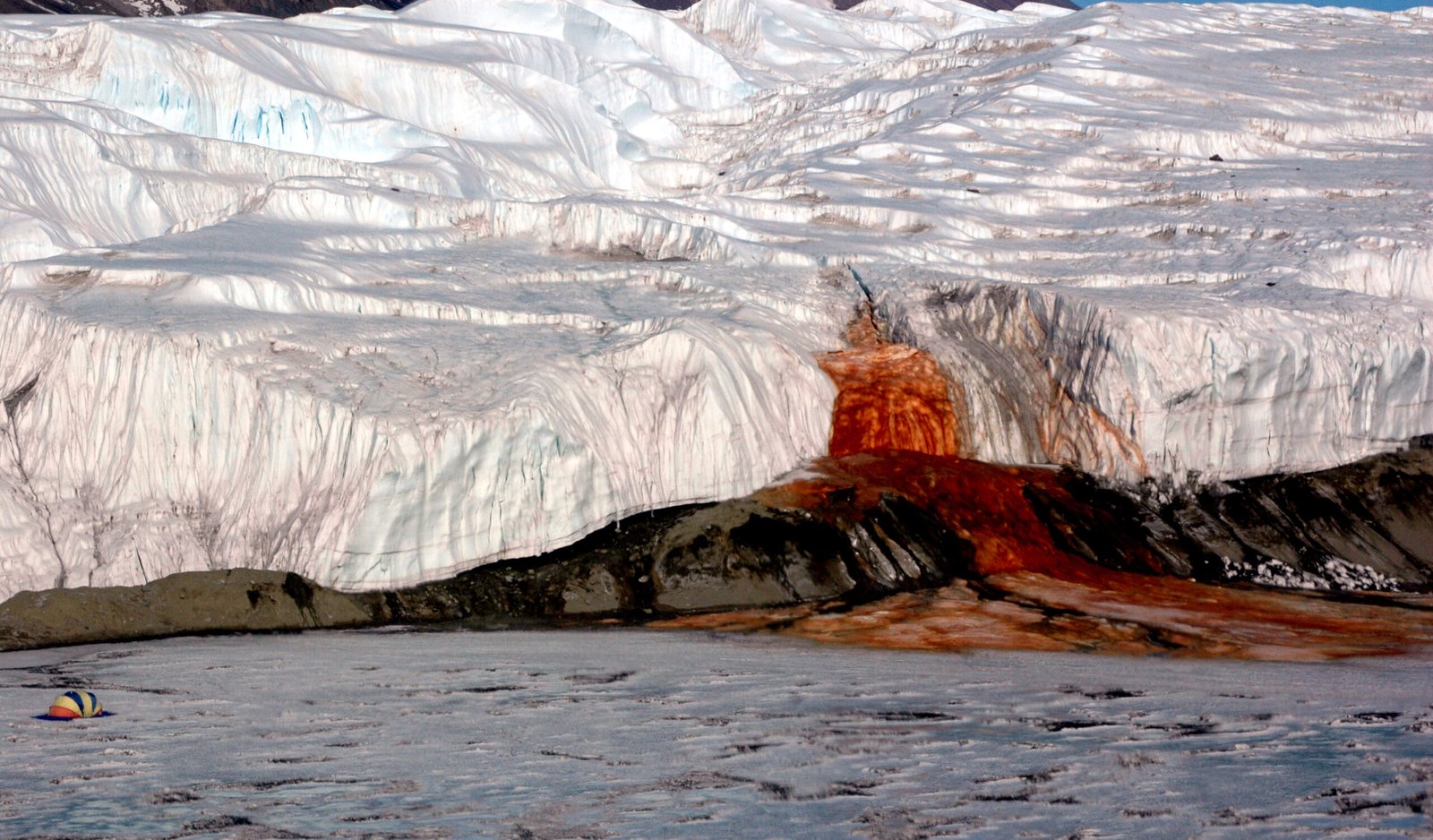 The Eerie Enigma of Blood Falls (image credits: wikimedia)