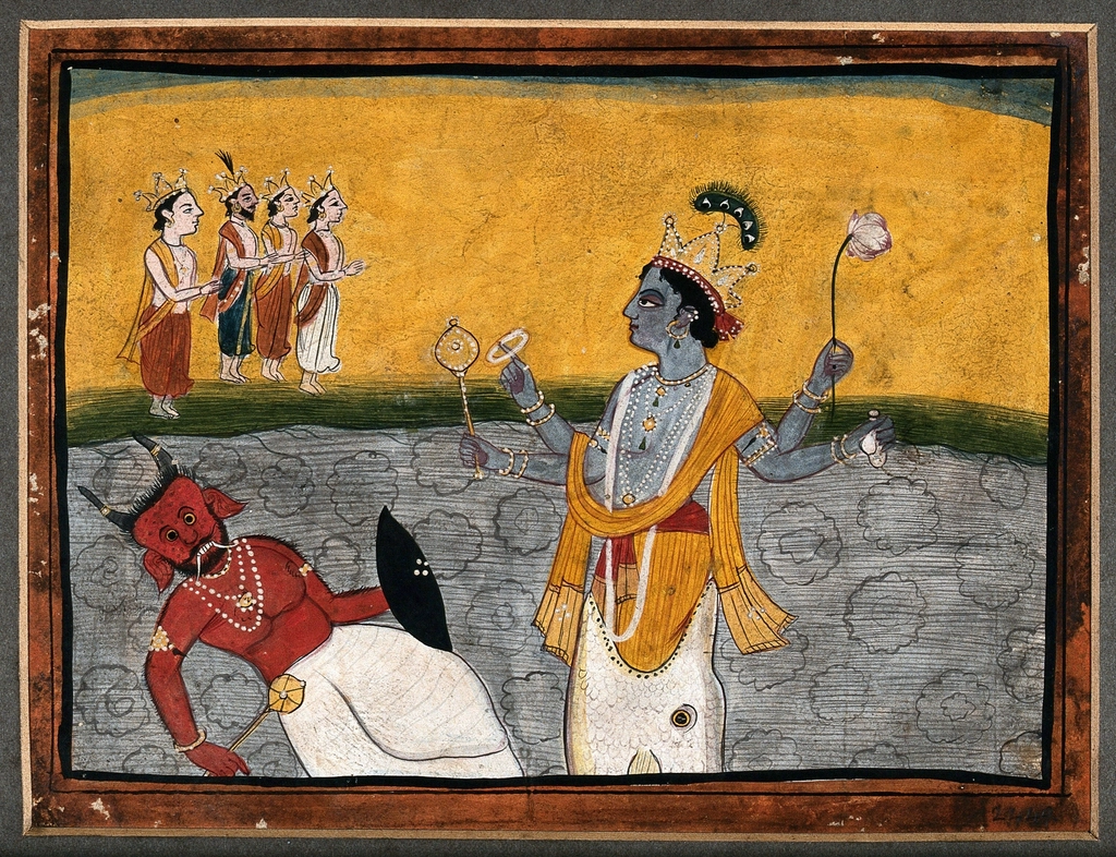 The Role of Vishnu in the Legend (image credits: rawpixel)
