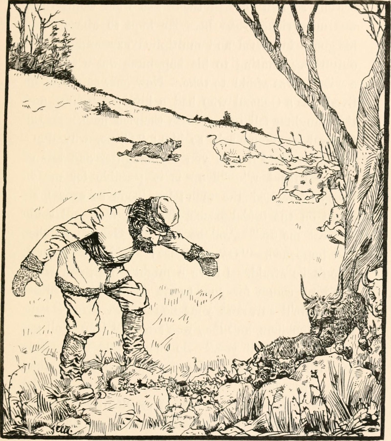 Wolves in Irish Fairy Tales (image credits: wikimedia)
