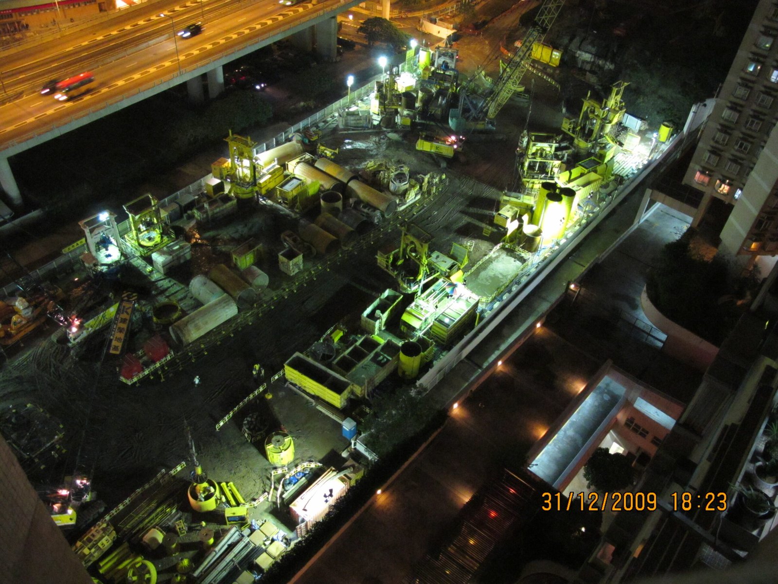 Nighttime Construction: Secrets in the Shadows (image credits: wikimedia)