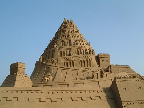 Sand Sculpture Babel