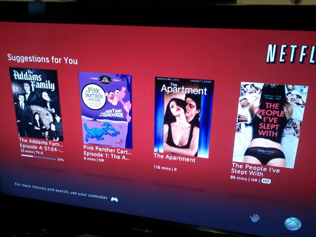 Netflix recommendations.