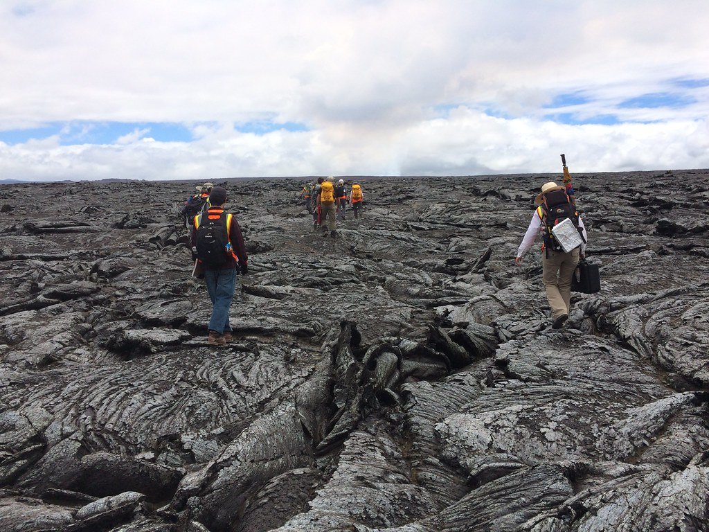 Lava formation in Hawaii.