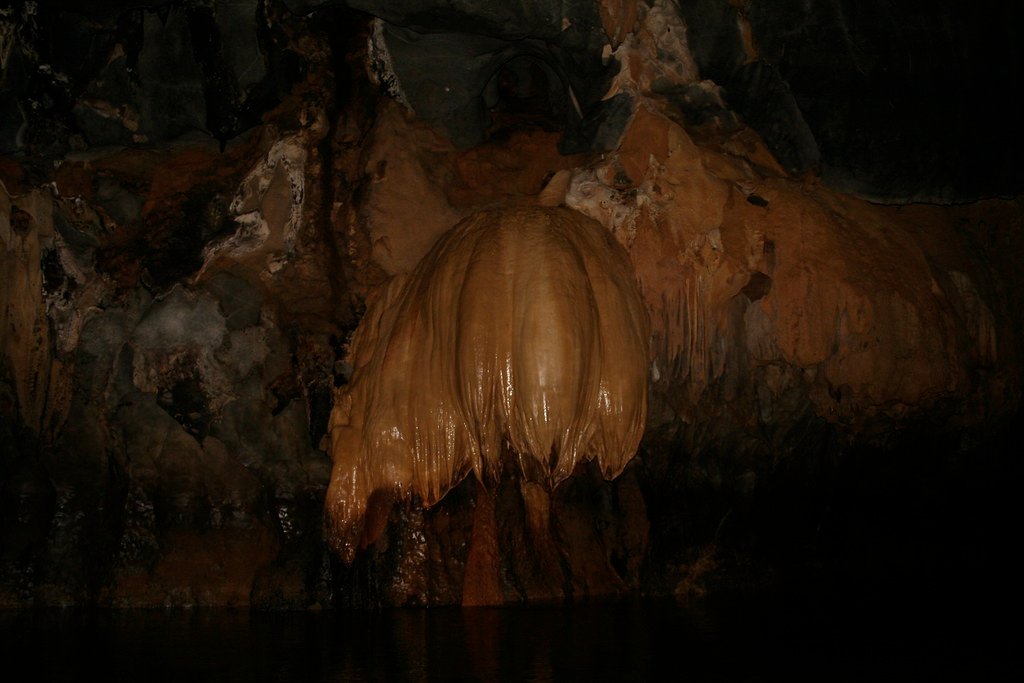 Rock formation in Tabon Cave, Palawan.