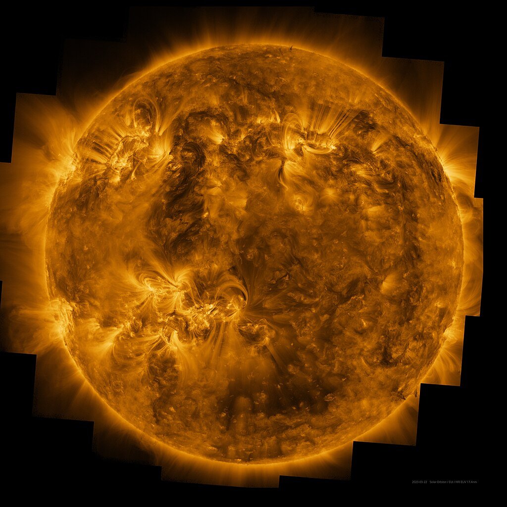bottom of the sun