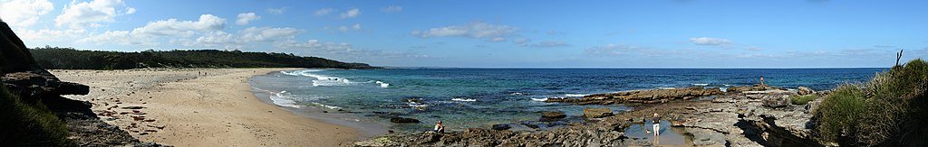 North beach from Willinga Point in the township of Bawley Point, New South Wales (NSW), Australia.