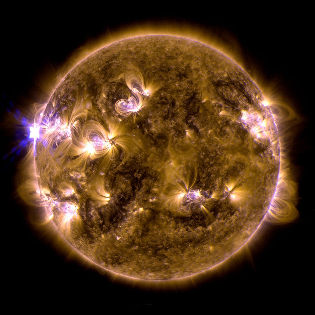 The sun erupted