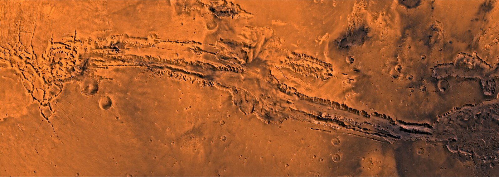 Valles Marineris: The Grand Canyon of Mars (image credits: wikimedia)