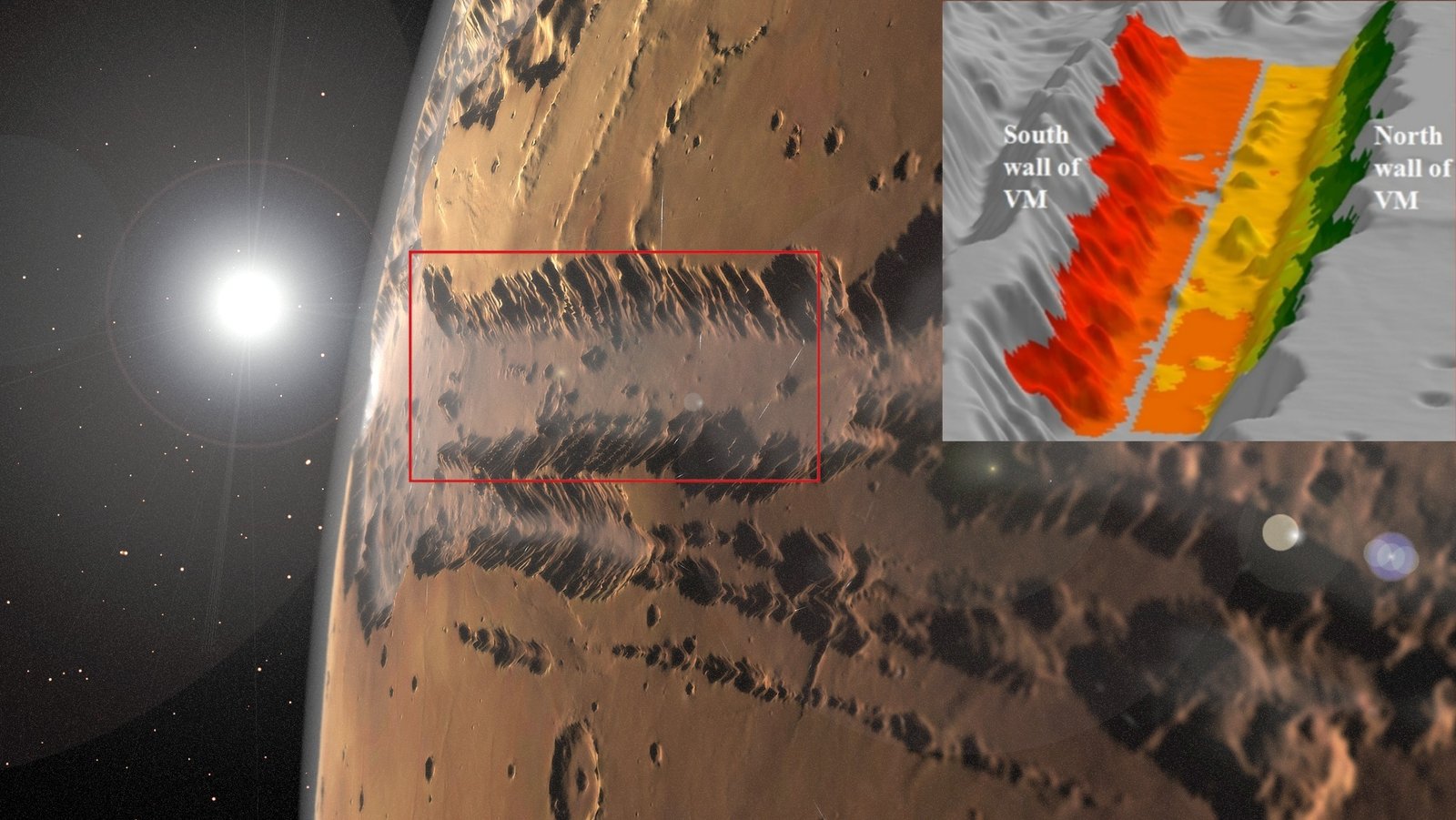 The Great Canyon: Valles Marineris (image credits: wikimedia)