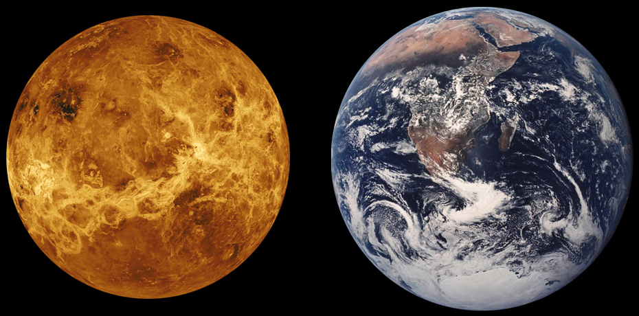 Comparing Venus and Early Earth (image credits: wikimedia)