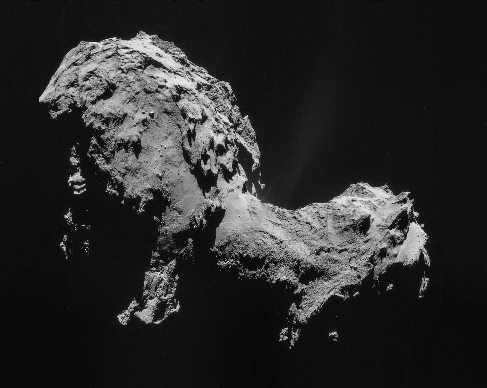 The Mystery of the Comet’s Double-Lobed Shape (image credits: wikimedia)