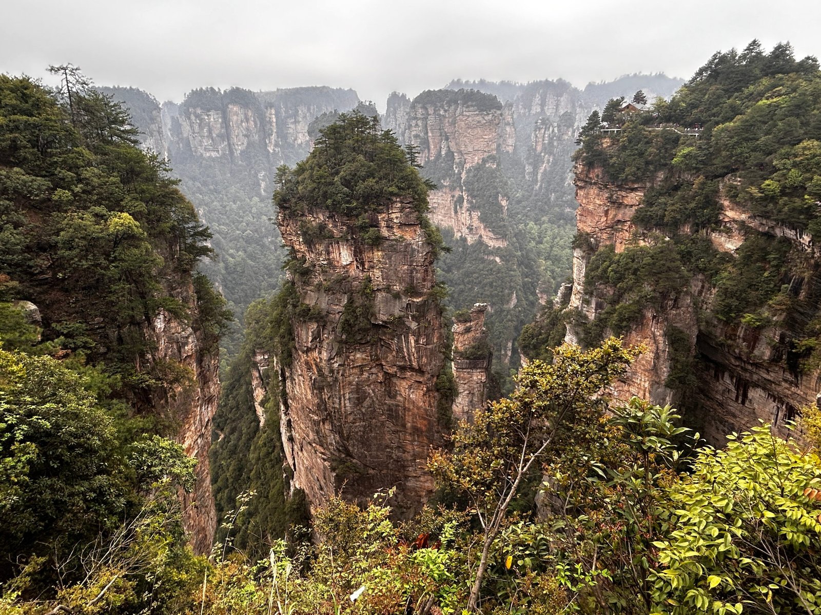 Wulingyuan, China: Floating Pillars in the Mist (image credits: wikimedia)