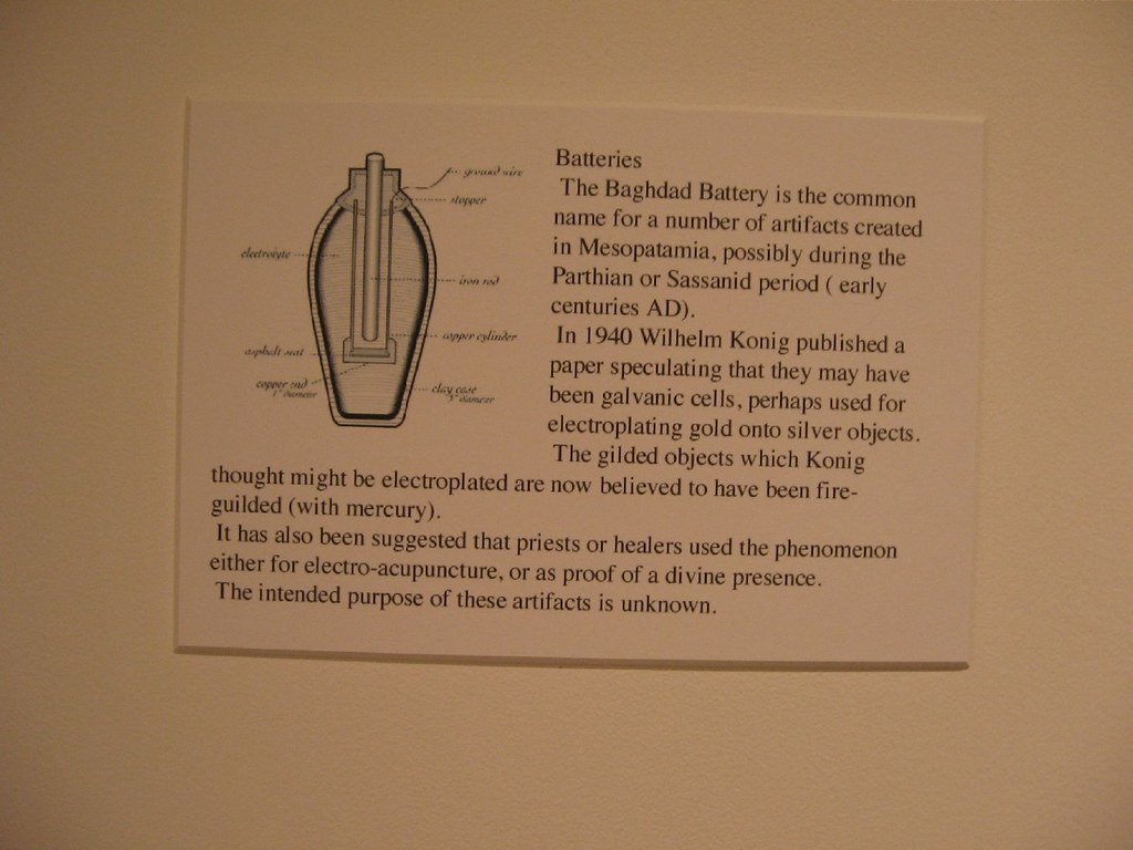 The Baghdad Battery: Ancient Electrical Power (image credits: flickr)