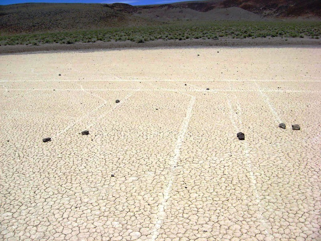 Mysterious Roving Rocks of Racetrack Playa.