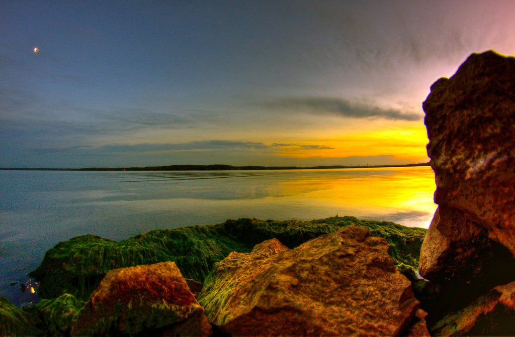 earth moon water sun