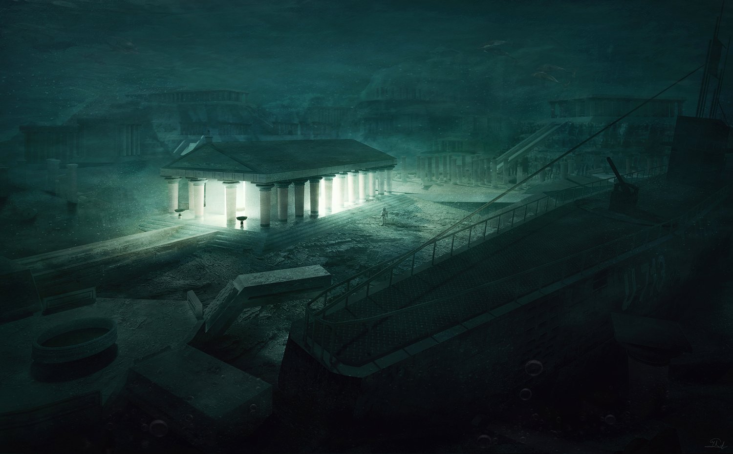 Temple Architecture in the Depths (image credits: By Mihail Bila (MCrassus Art), CC BY-SA 3.0, https://commons.wikimedia.org/w/index.php?curid=51285167)