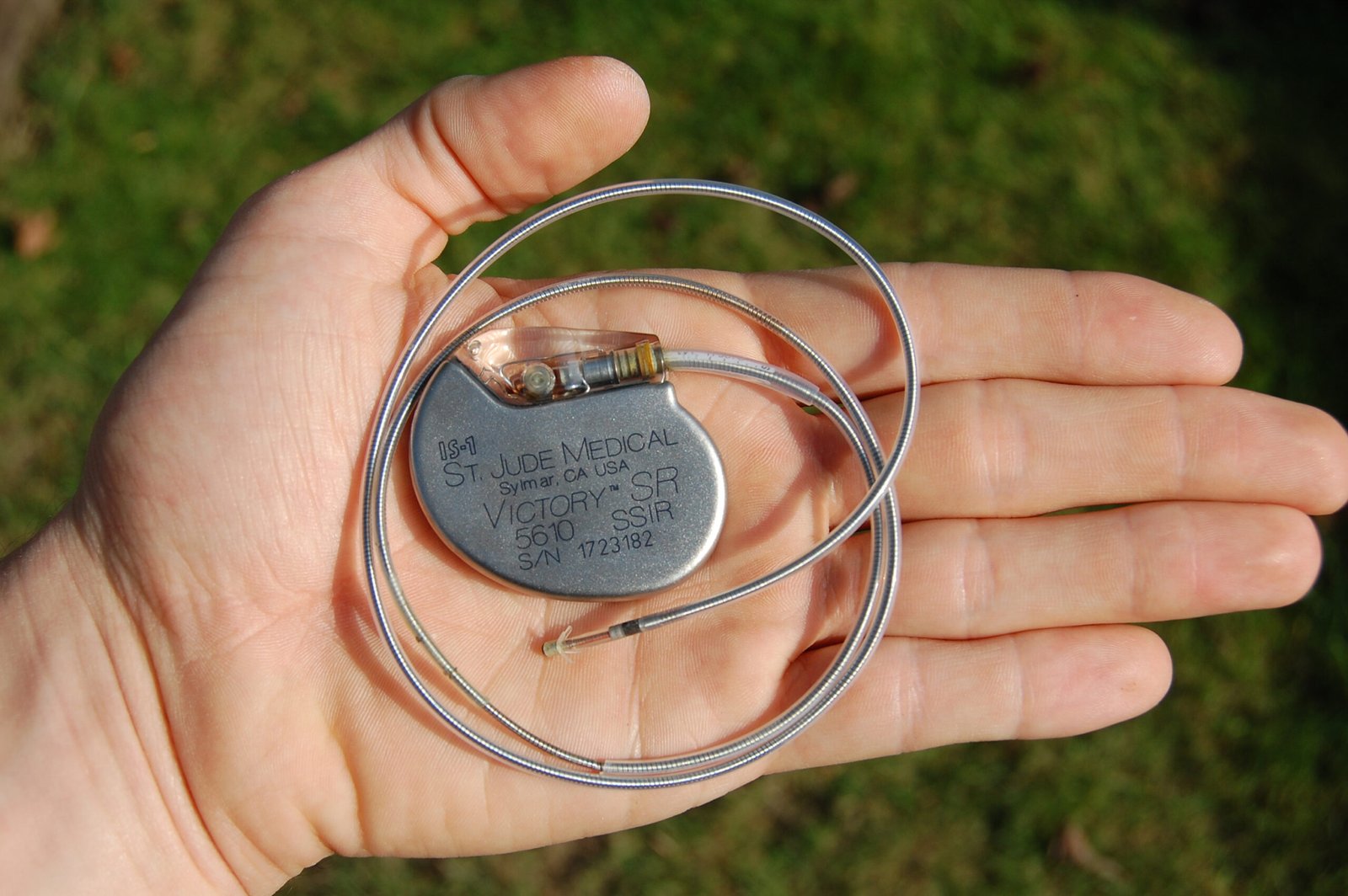 The Accidental Invention of the Pacemaker (image credits: Own work, removed from a deceased patient before cremation. Holding it in my hand., CC BY 3.0, https://commons.wikimedia.org/w/index.php?curid=2909080)