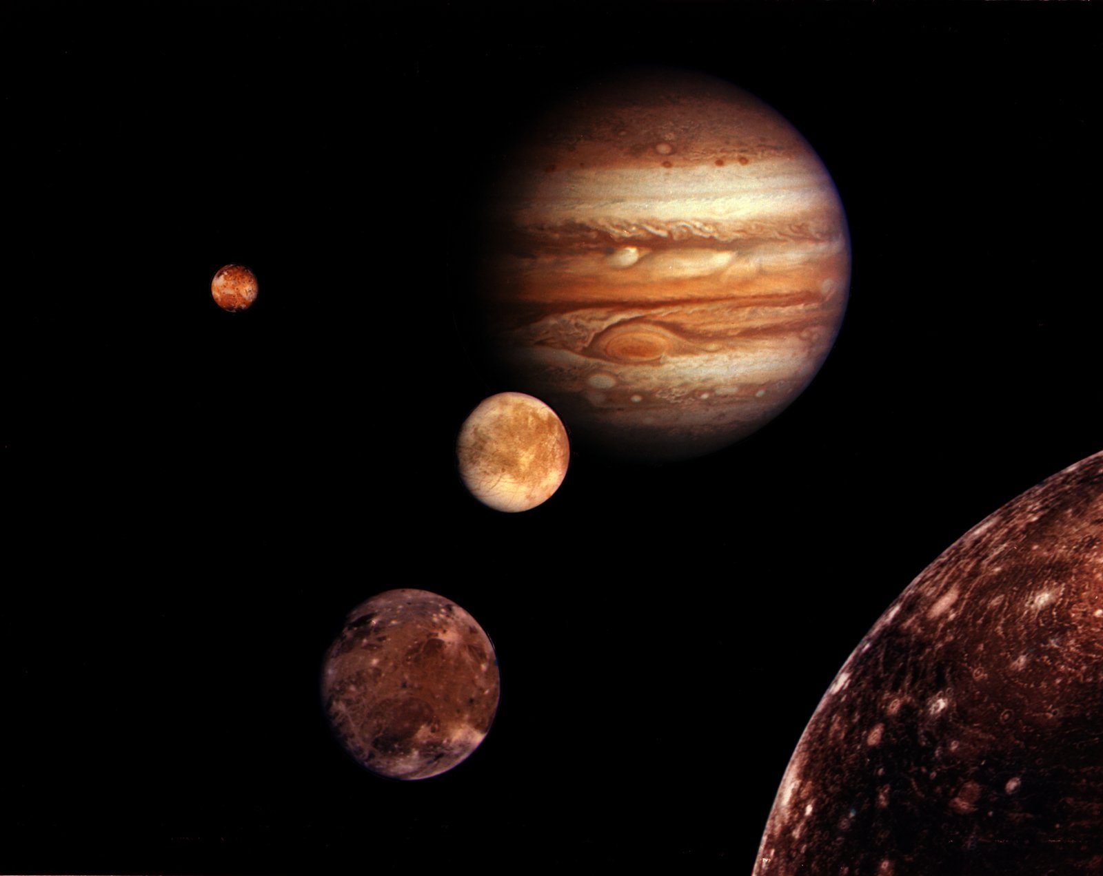 Jupiter's Moons: A Miniature Solar System (image credits: This image or video was catalogued by Jet Propulsion Laboratory of the United States National Aeronautics and Space Administration (NASA) under Photo ID: PIA01481., Public domain, https://commons.wikimedia.org/w/index.php?curid=526480)