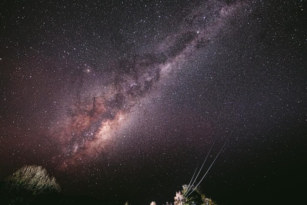 Stunning astrophotography capturing the Milky Way galaxy over Romeral, Maule, Chile.