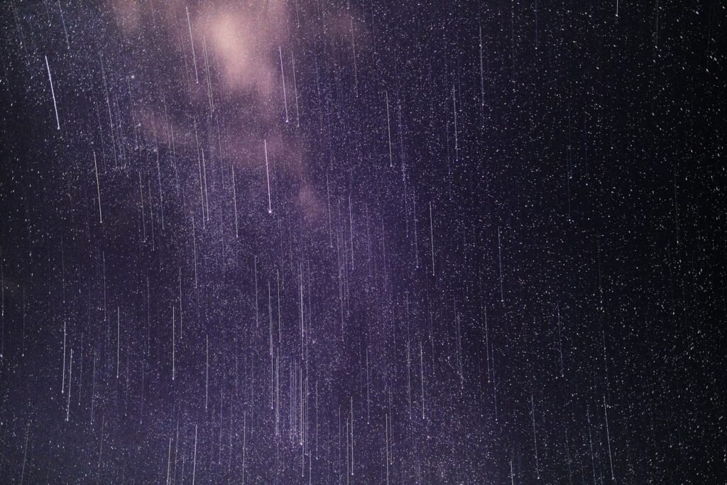 starry night sky over the starry night